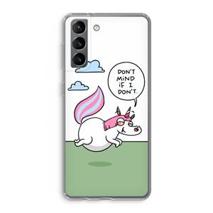 CaseCompany Unicorn: Samsung Galaxy S21 Transparant Hoesje