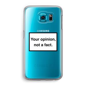 CaseCompany Your opinion: Samsung Galaxy S6 Transparant Hoesje