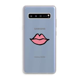 CaseCompany Kusje: Samsung Galaxy S10 5G Transparant Hoesje