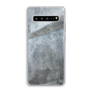 CaseCompany Grey Stone: Samsung Galaxy S10 5G Transparant Hoesje