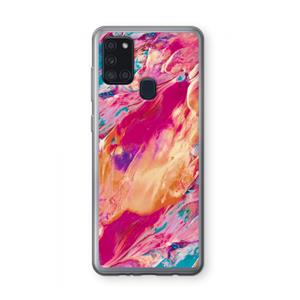 CaseCompany Pastel Echoes: Samsung Galaxy A21s Transparant Hoesje