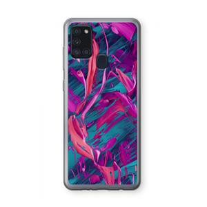 CaseCompany Pink Clouds: Samsung Galaxy A21s Transparant Hoesje