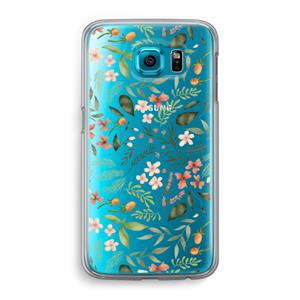 CaseCompany Sweet little flowers: Samsung Galaxy S6 Transparant Hoesje