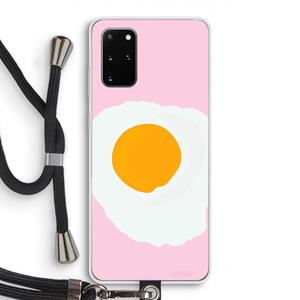 CaseCompany Sunny side up: Samsung Galaxy S20 Plus Transparant Hoesje met koord