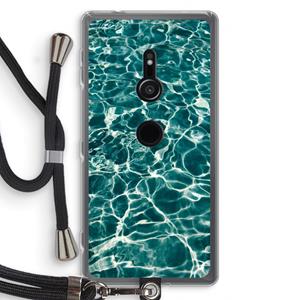 CaseCompany Weerkaatsing water: Sony Xperia XZ2 Transparant Hoesje met koord