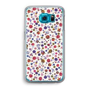 CaseCompany Planets Space: Samsung Galaxy S6 Transparant Hoesje