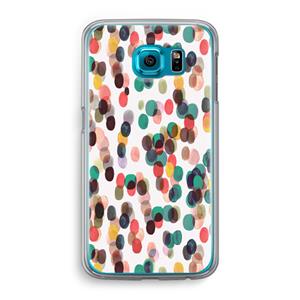 CaseCompany Tropical Dots: Samsung Galaxy S6 Transparant Hoesje