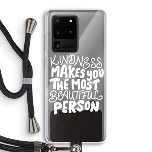 CaseCompany The prettiest: Samsung Galaxy S20 Ultra Transparant Hoesje met koord