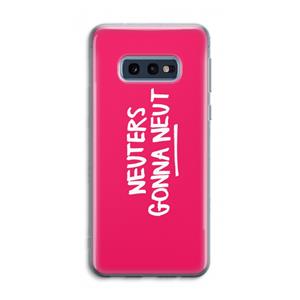 CaseCompany Neuters (roze): Samsung Galaxy S10e Transparant Hoesje