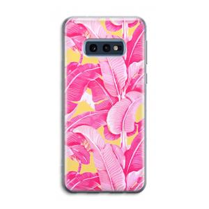 CaseCompany Pink Banana: Samsung Galaxy S10e Transparant Hoesje