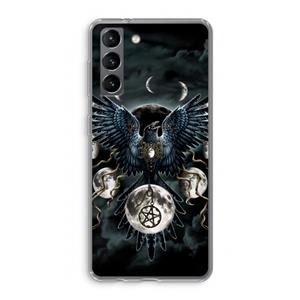 CaseCompany Sinister Wings: Samsung Galaxy S21 Transparant Hoesje