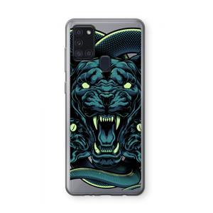 CaseCompany Cougar and Vipers: Samsung Galaxy A21s Transparant Hoesje