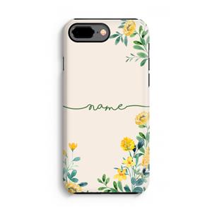 CaseCompany Gele bloemen: iPhone 8 Plus Tough Case