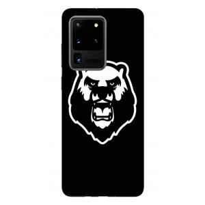 CaseCompany Angry Bear (black): Samsung Galaxy S20 Ultra Tough Case