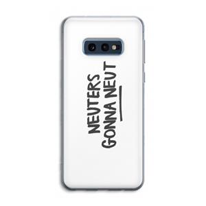 CaseCompany Neuters: Samsung Galaxy S10e Transparant Hoesje