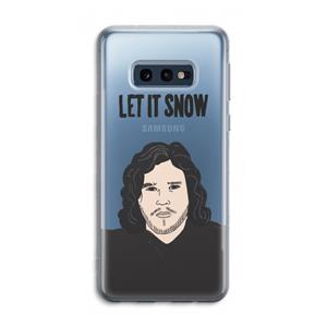 CaseCompany Let It Snow: Samsung Galaxy S10e Transparant Hoesje