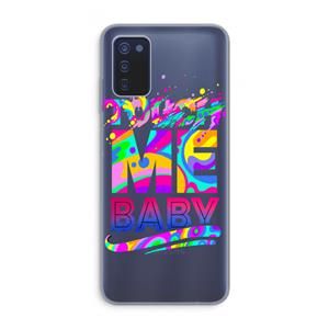 CaseCompany Touch Me: Samsung Galaxy A03s Transparant Hoesje