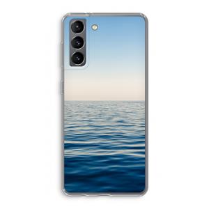 CaseCompany Water horizon: Samsung Galaxy S21 Transparant Hoesje