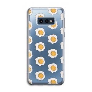 CaseCompany Bacon to my eggs #1: Samsung Galaxy S10e Transparant Hoesje
