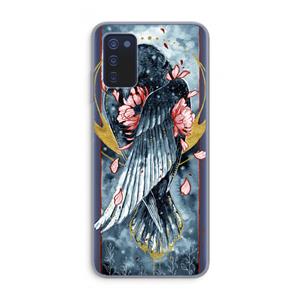 CaseCompany Golden Raven: Samsung Galaxy A03s Transparant Hoesje