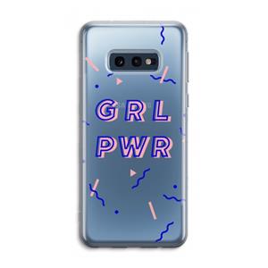 CaseCompany GRL PWR: Samsung Galaxy S10e Transparant Hoesje
