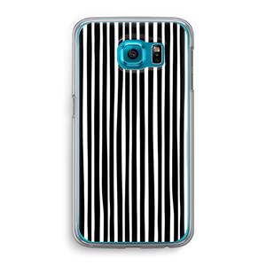 CaseCompany Stripes: Samsung Galaxy S6 Transparant Hoesje