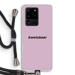 CaseCompany kwetsbaar: Samsung Galaxy S20 Ultra Transparant Hoesje met koord