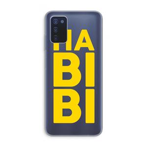 CaseCompany Habibi Blue: Samsung Galaxy A03s Transparant Hoesje