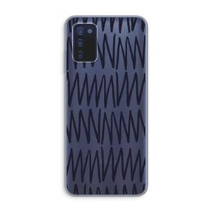 CaseCompany Marrakech Zigzag: Samsung Galaxy A03s Transparant Hoesje