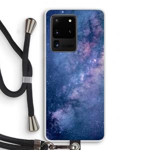 CaseCompany Nebula: Samsung Galaxy S20 Ultra Transparant Hoesje met koord