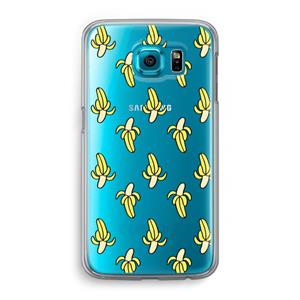 CaseCompany Bananas: Samsung Galaxy S6 Transparant Hoesje