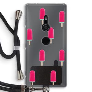 CaseCompany Waterijsje: Sony Xperia XZ2 Transparant Hoesje met koord