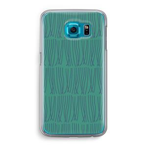 CaseCompany Swirls: Samsung Galaxy S6 Transparant Hoesje