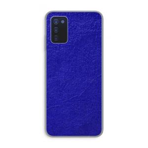 CaseCompany Majorelle Blue: Samsung Galaxy A03s Transparant Hoesje