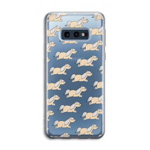 CaseCompany Ponys: Samsung Galaxy S10e Transparant Hoesje