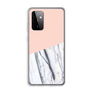 CaseCompany A touch of peach: Samsung Galaxy A72 Transparant Hoesje