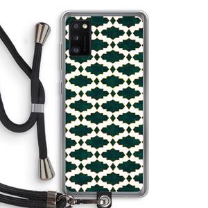 CaseCompany Moroccan tiles: Samsung Galaxy A41 Transparant Hoesje met koord