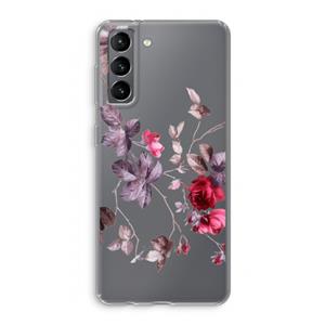 CaseCompany Mooie bloemen: Samsung Galaxy S21 Transparant Hoesje