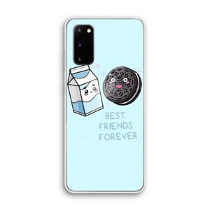 CaseCompany Best Friend Forever: Samsung Galaxy S20 Transparant Hoesje