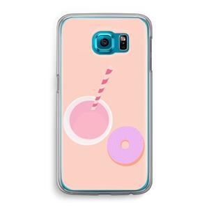 CaseCompany Donut: Samsung Galaxy S6 Transparant Hoesje