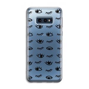 CaseCompany Eye pattern #2: Samsung Galaxy S10e Transparant Hoesje