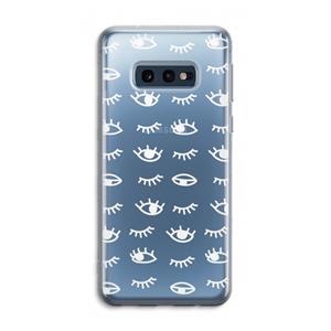 CaseCompany Eye pattern #3: Samsung Galaxy S10e Transparant Hoesje