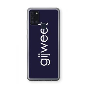 CaseCompany Gijweet: Samsung Galaxy A21s Transparant Hoesje