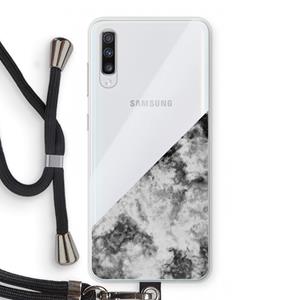 CaseCompany Onweer: Samsung Galaxy A70 Transparant Hoesje met koord