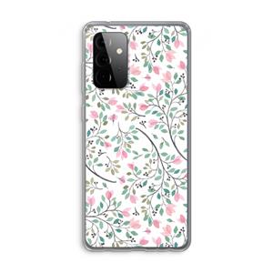 CaseCompany Sierlijke bloemen: Samsung Galaxy A72 Transparant Hoesje