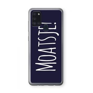 CaseCompany Moatsje!: Samsung Galaxy A21s Transparant Hoesje