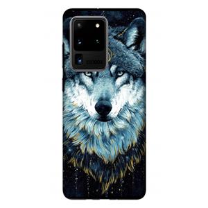 CaseCompany Darkness Wolf: Samsung Galaxy S20 Ultra Tough Case