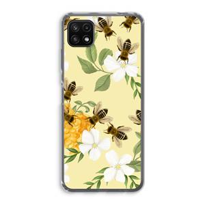 CaseCompany No flowers without bees: Samsung Galaxy A22 5G Transparant Hoesje
