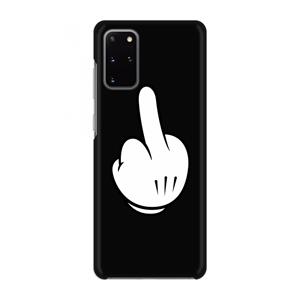 CaseCompany Middle finger black: Volledig geprint Samsung Galaxy S20 Plus Hoesje