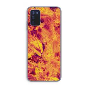 CaseCompany Eternal Fire: Samsung Galaxy A03s Transparant Hoesje
